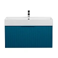 Тумба под раковину CEZARES PREMIUM 55443 Plisse Blu petrolio 900x440 подвесная Тумба под раковину CEZARES PREMIUM 55443 Plisse Blu petrolio 900x440 подвесная
