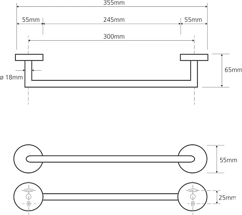 Полотенцедержатель Bemeta OMEGA 104204012 Полотенцедержатель Bemeta OMEGA 104204012