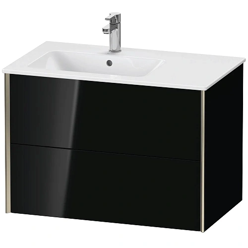 Тумба под раковину Duravit XVIU XV41580B140 подвесная 81 см черный глянцевый Тумба под раковину Duravit XVIU XV41580B140 подвесная 81 см черный глянцевый