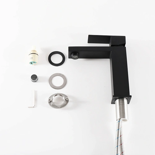 Смеситель для раковины Gid Anchel SS979-BM-K SS979BMK черный матовый Смеситель для раковины Gid Anchel SS979-BM-K SS979BMK черный матовый