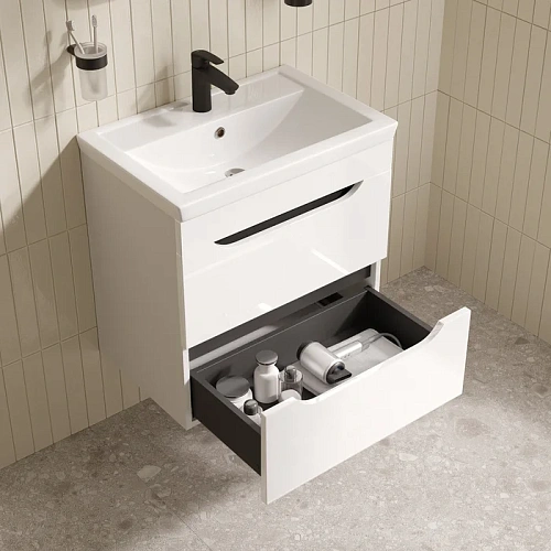 Тумба с раковиной IDDIS Ray RAY60W0i95K подвесная, 60 см, белый Тумба с раковиной IDDIS Ray RAY60W0i95K подвесная, 60 см, белый