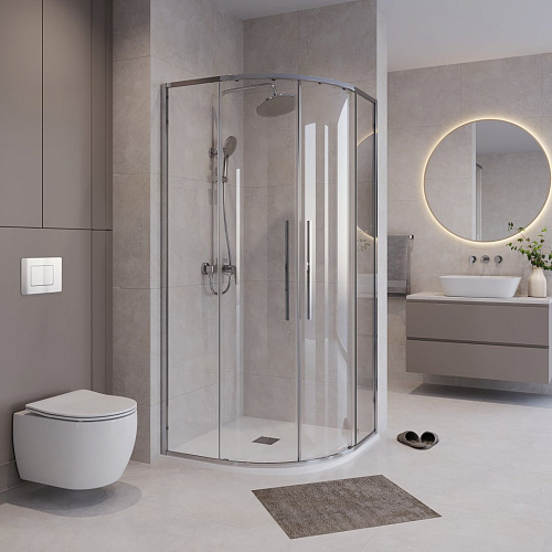 Душевой уголок Niagara Nova NG-6627-34 (100x100x195) полукруг, раздвижная, хром, стекло прозрачное Душевой уголок Niagara Nova NG-6627-34 (100x100x195) полукруг, раздвижная, хром, стекло прозрачное