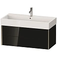 Тумба под раковину Duravit XVIU XV43370B140 подвесная 98.4 см черный глянцевый Тумба под раковину Duravit XVIU XV43370B140 подвесная 98.4 см черный глянцевый
