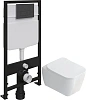 Комплект Унитаз подвесной STWORKI Монтре SETK3204-2616 безободковый, с микролифтом + Система инсталл 559971