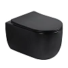 Унитаз подвесной ABBER Bequem AC1104TMB черный матовый, безободковый, смыв торнадо Унитаз подвесной ABBER Bequem AC1104TMB черный матовый, безободковый, смыв торнадо