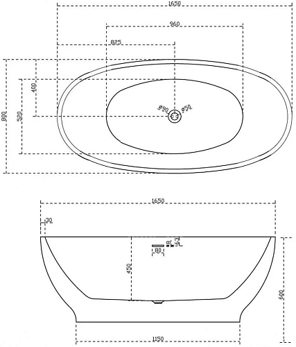 Акриловая ванна ABBER AB9207B Акриловая ванна ABBER AB9207B
