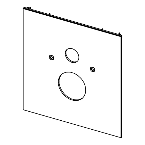 Стеклянная панель TECE TECElux 9650100 для установки стандартного унитаза, нижняя, стекло белое Стеклянная панель TECE TECElux 9650100 для установки стандартного унитаза, нижняя, стекло белое