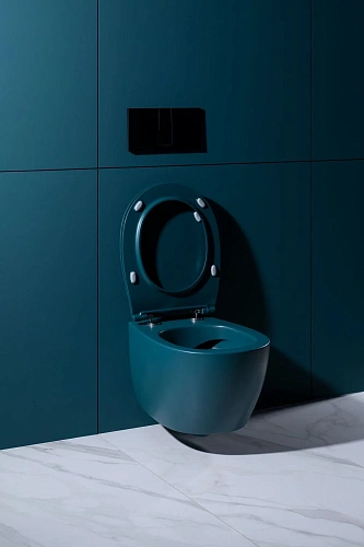 Унитаз подвесной Allen Brau Fantasy 4.11004.PT с крышкой, петроль Унитаз подвесной Allen Brau Fantasy 4.11004.PT с крышкой, петроль