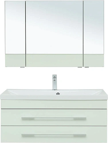 Комплект мебели Aquanet Верона 100 белый (подвесной 2 ящика) 00287649 Комплект мебели Aquanet Верона 100 белый (подвесной 2 ящика) 00287649