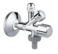 Вентиль угловой GROHE 3/8 дюйма, хром (22033000) комбинированный Вентиль угловой GROHE 3/8 дюйма, хром (22033000) комбинированный