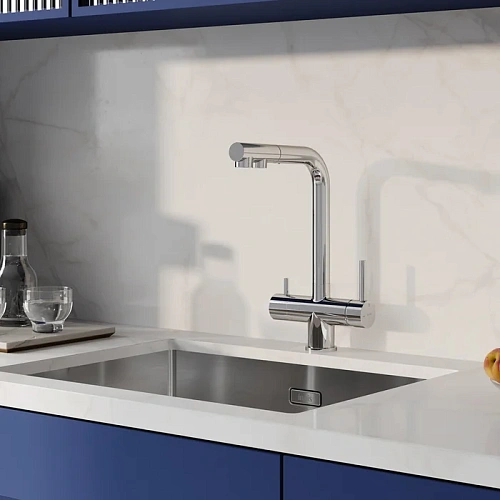 Смеситель для кухни IDDIS Umbra (UMBSBPFi05) с выдвижным изливом и каналом для фильтра, хром Смеситель для кухни IDDIS Umbra (UMBSBPFi05) с выдвижным изливом и каналом для фильтра, хром