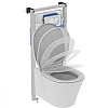 Картинка анонса товара «комплект 4 в 1 ideal standard k819501pa с подвесным унитазом connect air rimless k819501, сиденьем c»