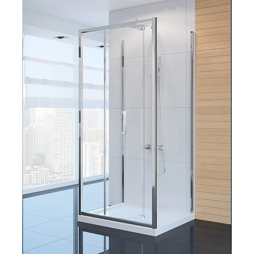 Душевой уголок NEW TRENDY ALTA 80x90x195 K-0445 (хром) Душевой уголок NEW TRENDY ALTA 80x90x195 K-0445 (хром)