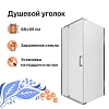 Душевой уголок DIWO Тольятти 90х90 профиль хром глянцевый 571091