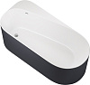 Картинка анонса товара «акриловая ванна allen brau priority 170x80 2.31001.21/am белый матовый (панель антрацит)»