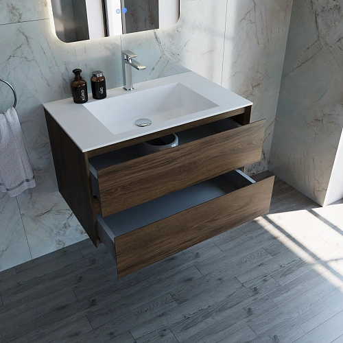 Тумба под раковину Vincea Luka 800 VMC-2L800CO подвесная, С.Oak Тумба под раковину Vincea Luka 800 VMC-2L800CO подвесная, С.Oak