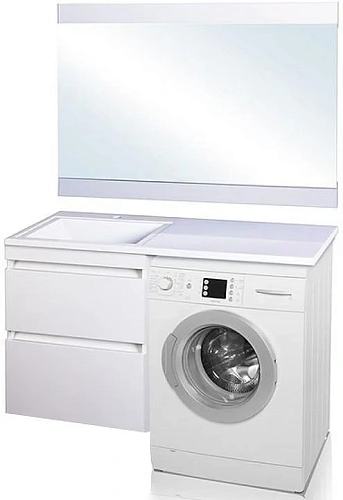 Тумба под раковину Style Line Даллас 115, люкс PLUS, белый СС-00000651 Тумба под раковину Style Line Даллас 115, люкс PLUS, белый СС-00000651