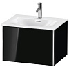 Картинка анонса товара «тумба под раковину duravit xsquare xs422204040 подвесная 61 см черный глянцевый»