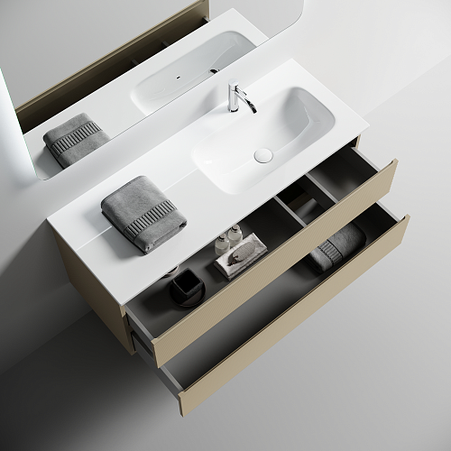 Тумба под раковину SANCOS Folk FL120RCP правая 1190х445х500 капучино, подвесная Тумба под раковину SANCOS Folk FL120RCP правая 1190х445х500 капучино, подвесная