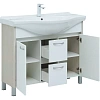Тумба под раковину Aquanet Донна 100 белый дуб/белый (2 дверцы, 2 ящика) 00274164 Тумба под раковину Aquanet Донна 100 белый дуб/белый (2 дверцы, 2 ящика) 00274164