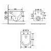 Унитаз подвесной AQUAme AQM2002PRO с сиденьем SoftClose, технология смыва Invisible 490x370x360 Унитаз подвесной AQUAme AQM2002PRO с сиденьем SoftClose, технология смыва Invisible 490x370x360