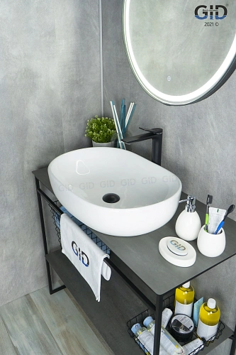 Раковина Gid N9026a 51112 накладная белая 60x40x15 Раковина Gid N9026a 51112 накладная белая 60x40x15