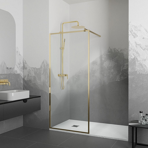 Душевая перегородка RGW WA-12G + Душевая стойка RGW SP-33G 32101290-16-k Душевая перегородка RGW WA-12G + Душевая стойка RGW SP-33G 32101290-16-k