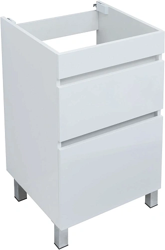 Тумба под раковину Aquanet Вега 48 белый глянец 00329123 напольная Тумба под раковину Aquanet Вега 48 белый глянец 00329123 напольная