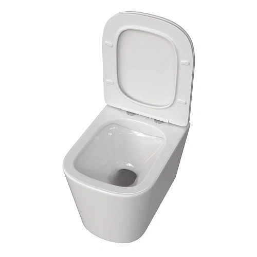 Унитаз подвесной Taliente Correto белый, с крышкой микролифт CR25200 Унитаз подвесной Taliente Correto белый, с крышкой микролифт CR25200