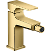 Картинка анонса товара «смеситель для биде hansgrohe metropol 32520990 с донным клапаном push-open, полированное золото»