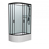 Душевая кабина Frank F412/2R Black без крыши черный профиль 120x80 154009 Душевая кабина Frank F412/2R Black без крыши черный профиль 120x80 154009