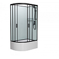 Душевая кабина Frank F412/2R Black без крыши черный профиль 120x80 154009 Душевая кабина Frank F412/2R Black без крыши черный профиль 120x80 154009