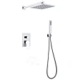 Душевая система ABBER Weiss Insel AF8018W скрытого монтажа без излива, белый-хром Душевая система ABBER Weiss Insel AF8018W скрытого монтажа без излива, белый-хром