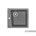 Кухонная мойка Aquaton Парма 1A713032PM230 из литого мрамора, квадратная, серая Кухонная мойка Aquaton Парма 1A713032PM230 из литого мрамора, квадратная, серая