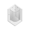 Душевой уголок NEW TRENDY NEW KOMFORT 90x90x195 K-0436 (хром) Душевой уголок NEW TRENDY NEW KOMFORT 90x90x195 K-0436 (хром)