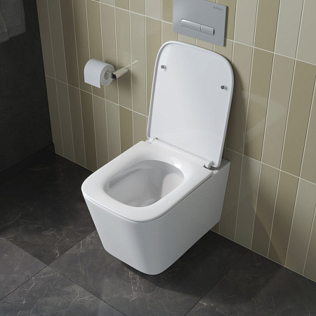 Унитаз подвесной BelBagno DUE-TOR BB5171CH-TOR/SC безободковый c сиденьем Унитаз подвесной BelBagno DUE-TOR BB5171CH-TOR/SC безободковый c сиденьем