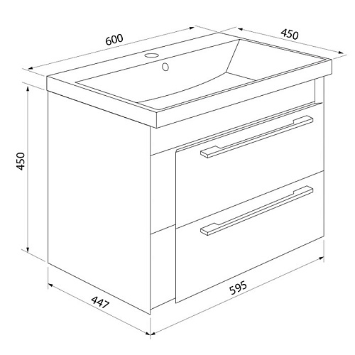 Тумба с раковиной IDDIS Color Plus 60 подвесная белая/розовая (COL60P0i95K) Тумба с раковиной IDDIS Color Plus 60 подвесная белая/розовая (COL60P0i95K)