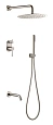 Душевая система Boheme Uno 464-2-NB скрытого монтажа никель Душевая система Boheme Uno 464-2-NB скрытого монтажа никель
