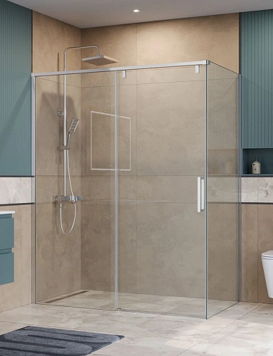 Душевой уголок BelBagno SOFT_CLOSE-1-AH-1-160/100-C-Cr 160x100 см, профиль хром, стекло прозрачное Душевой уголок BelBagno SOFT_CLOSE-1-AH-1-160/100-C-Cr 160x100 см, профиль хром, стекло прозрачное
