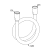 Душевой шланг Kludi SUPARAFLEX WHITE 1250 мм 6107191-00 Душевой шланг Kludi SUPARAFLEX WHITE 1250 мм 6107191-00