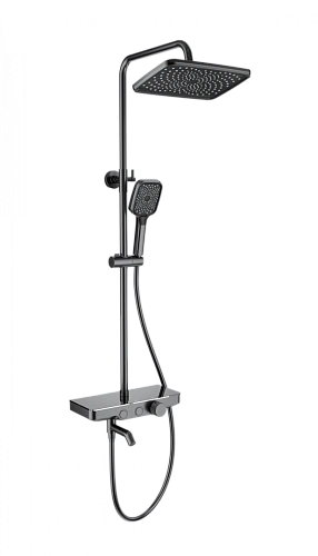 Душевая система Wonzon & Woghand с термостатом, темный графит (WW-B3099-A-BGG) Душевая система Wonzon & Woghand с термостатом, темный графит (WW-B3099-A-BGG)