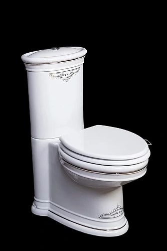 Унитаз напольный Boheme CHROME Puro с узором без сиденья 959-CR с бачком Унитаз напольный Boheme CHROME Puro с узором без сиденья 959-CR с бачком