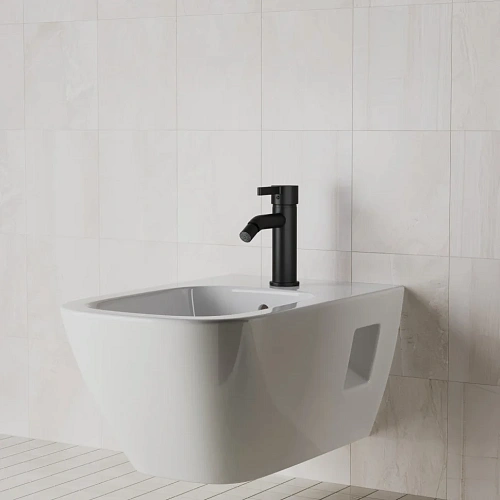 Смеситель для биде Paini Brera 74PZ304 без донного клапана, черный матовый Смеситель для биде Paini Brera 74PZ304 без донного клапана, черный матовый