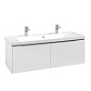 Картинка анонса товара «тумба под раковину villeroy &amp; boch subway 3.0 с подсветкой brilliant white / brilliant white c601l0v c601l0ve»