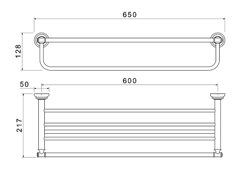 Полотенцедержатель Aquatek КЛАССИК AQ4515MB черный матовый Полотенцедержатель Aquatek КЛАССИК AQ4515MB черный матовый