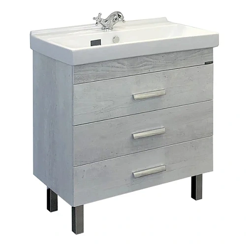 Тумба с раковиной Comforty Никосия-80Н 00004142204 дуб белый раковина Fest 80 Тумба с раковиной Comforty Никосия-80Н 00004142204 дуб белый раковина Fest 80