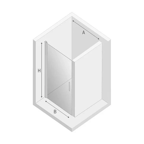 Душевая дверь NEW TRENDY NEGRA 90x195 EXK-1128 (черный) Душевая дверь NEW TRENDY NEGRA 90x195 EXK-1128 (черный)