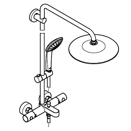 Душевая система GROHE Euphoria 260 с термостатическим смесителем, хром (27475001) Душевая система GROHE Euphoria 260 с термостатическим смесителем, хром (27475001)