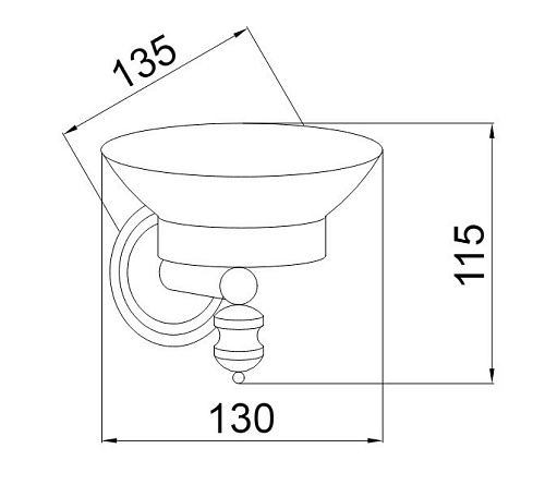Мыльница Boheme Vogue 10133 Мыльница Boheme Vogue 10133