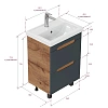 Тумба под раковину Onika Айленд 60 см 106164 напольная, графит/дуб крафт золотой (для Фостер 60) Тумба под раковину Onika Айленд 60 см 106164 напольная, графит/дуб крафт золотой (для Фостер 60)